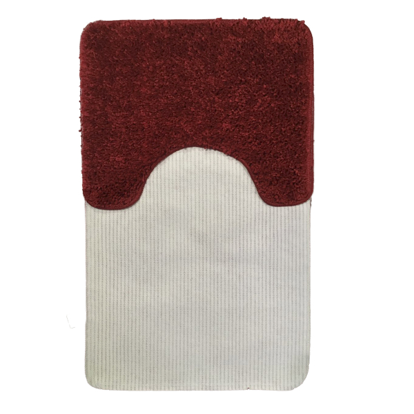 Комплект ковриков L'CADESI ANELYA из полипропилена на латексной основе, 2 шт. 50x80см и 40x50см, красный