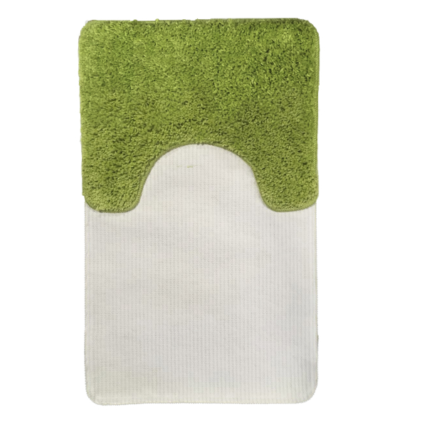 Комплект ковриков L'CADESI ANELYA из полипропилена на латексной основе, 2 шт. 50x80см и 40x50см, зелёный