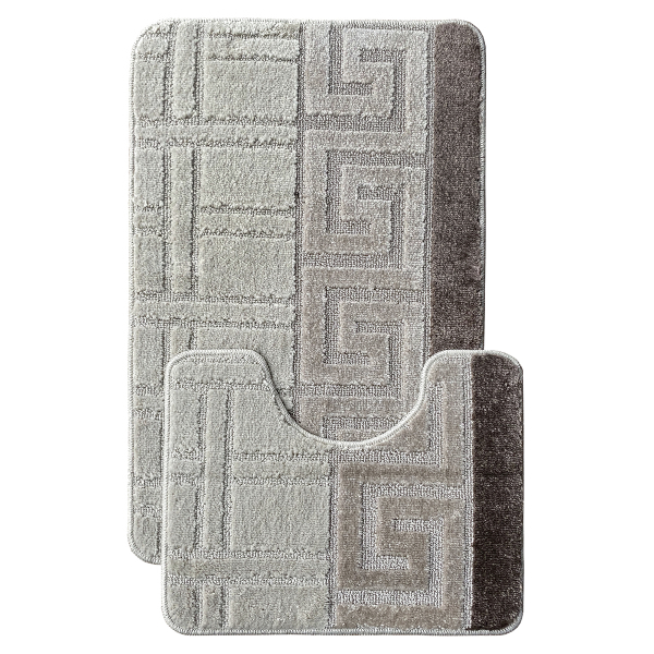 Комплект ковриков L'CADESI MARATHON из полипропилена на латексной основе, 2 шт. 50x80см и 40x50см, Египет шоколад